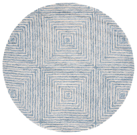 Safavieh Metro 6'-0" x 6'-0" Rug in Light Blue / Ivory