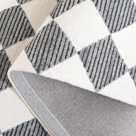 Safavieh Ebony 4'-0" x 6'-0" Rug in Black / Ivory