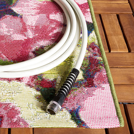 Safavieh Barbados 500 4'-0" x 6'-0" Rug in Black Green / Purple