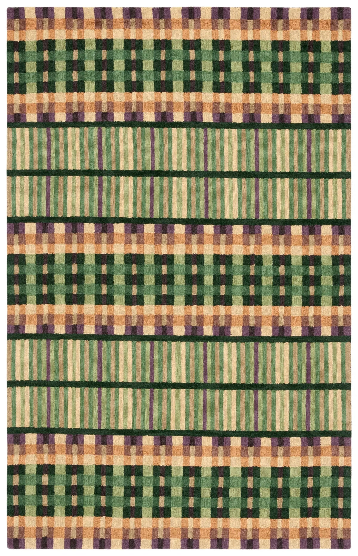 Safavieh Metro 4'-0" x 6'-0" Rug in Green / Gold