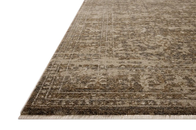 Loloi Haywood HYD-01 Granite / Natural Rug - rug corner