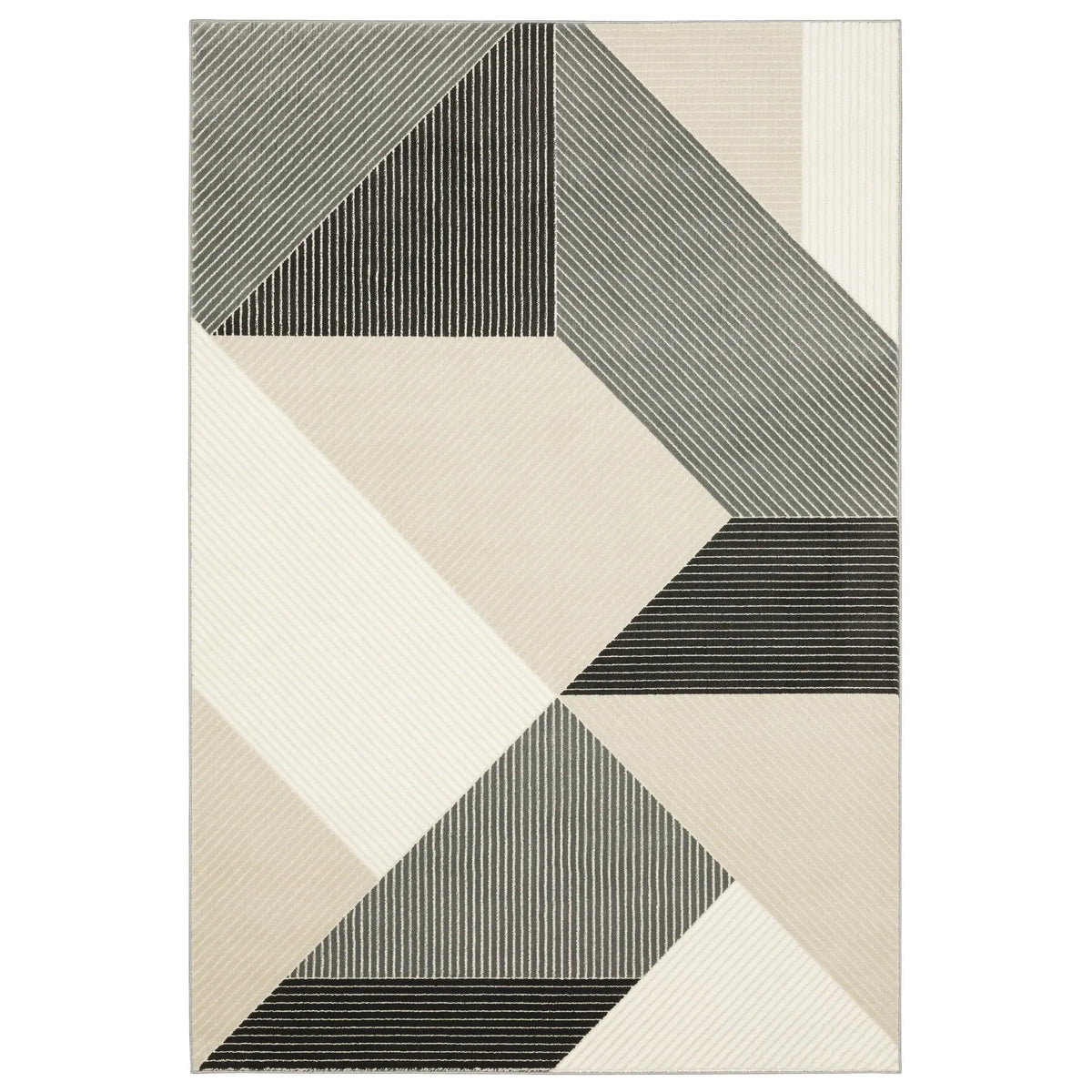 Oriental Weavers Sphinx Raylan Ray07 Ivory/ Black Rug - main flat