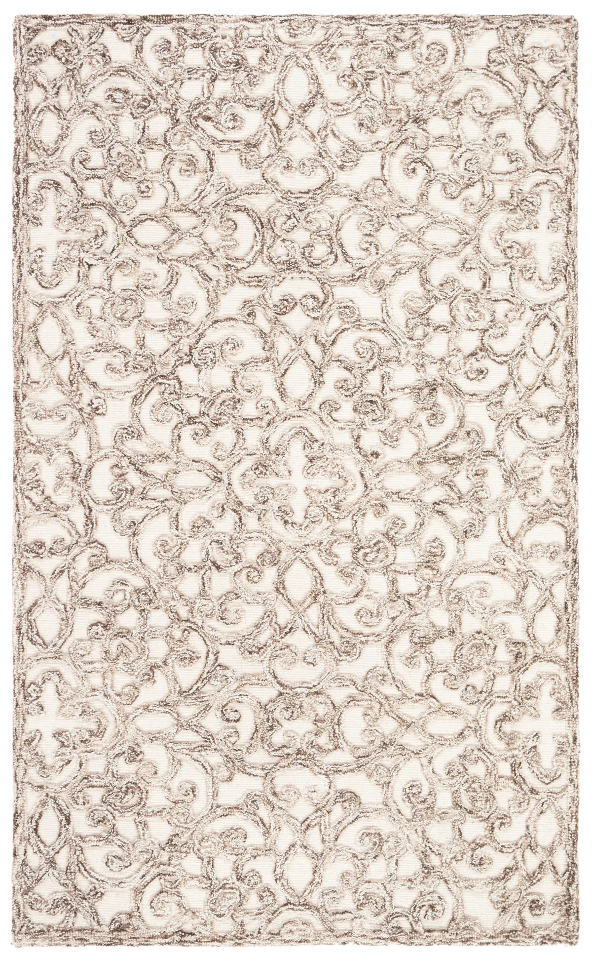 Safavieh Trace 3'-0" x 5'-0" Rug in Brown / Ivory