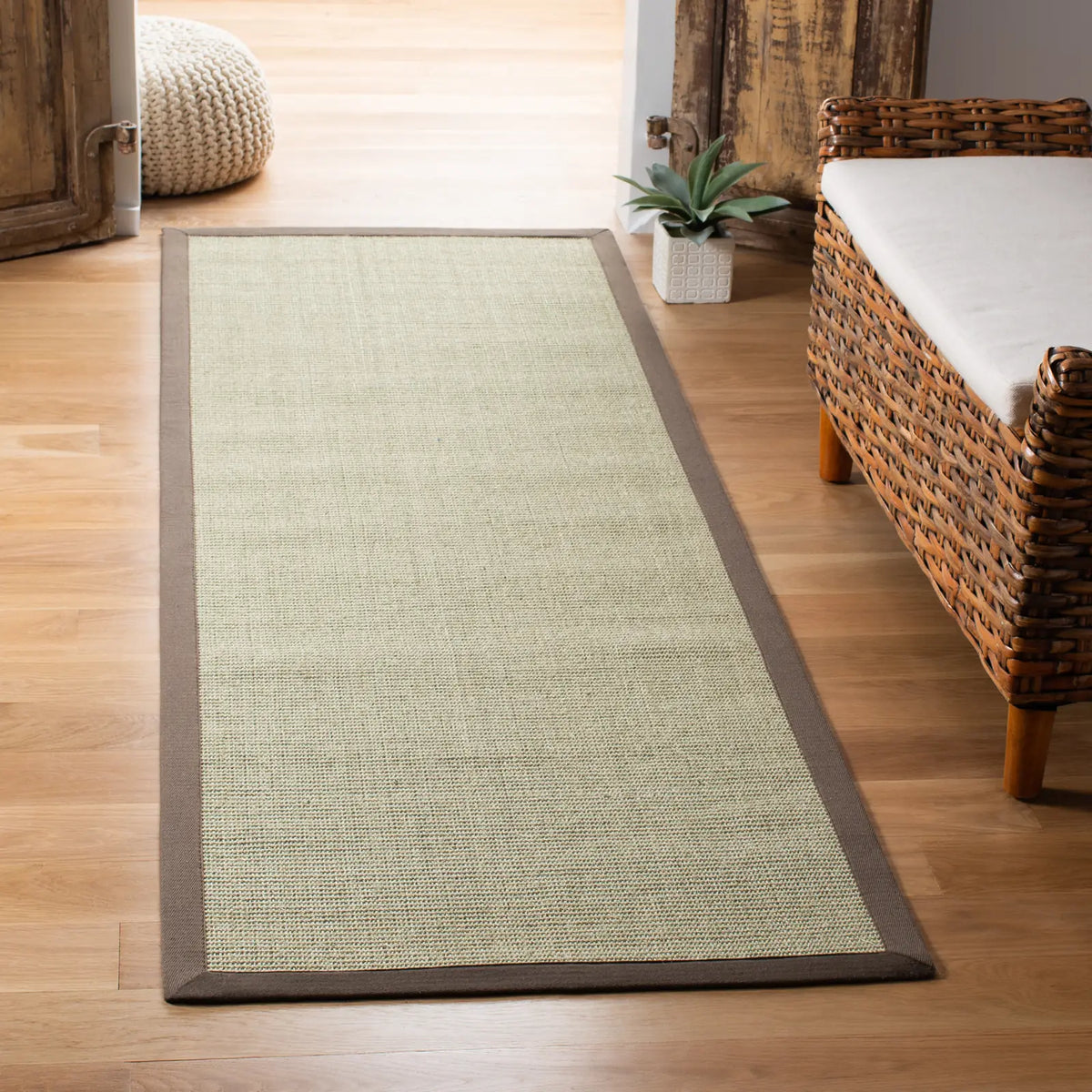 Safavieh Natural Fiber 2'-6" x 8'-0" Rug in Taupe / Light Brown