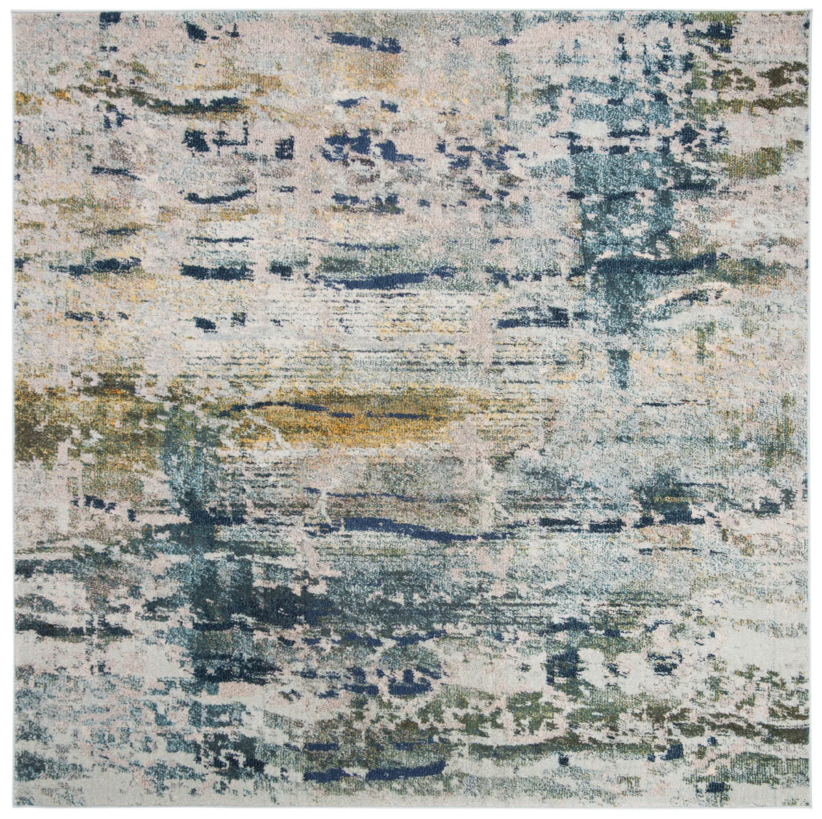 Safavieh Monaco 6'-7" x 6'-7" Rug in Blue / Grey