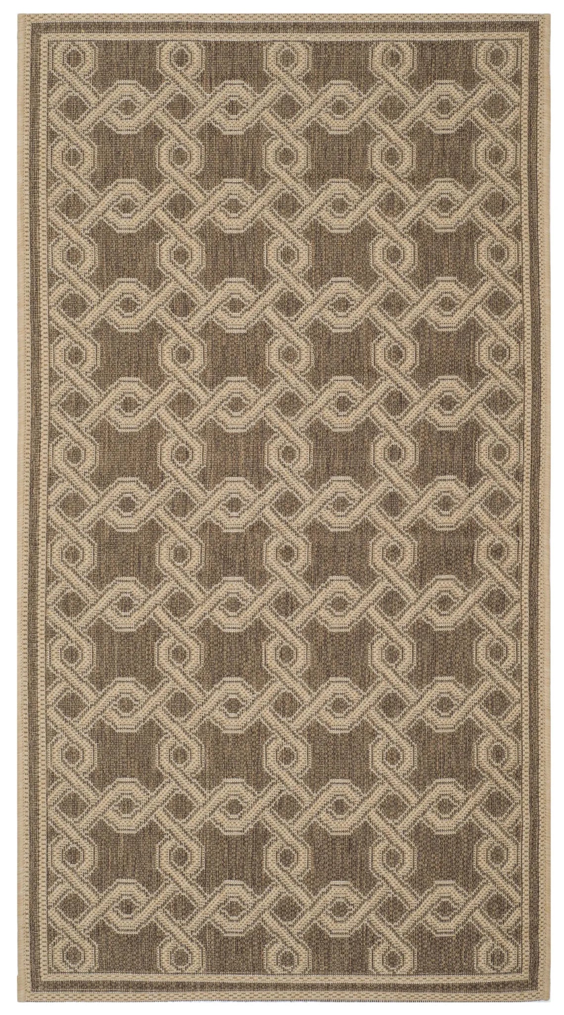 Safavieh Martha Stewart 2'-7" x 5'-0" Rug in Brown / Creme