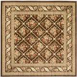 Safavieh Lyndhurst 6'-7" x 6'-7" Rug in Brown / Brown