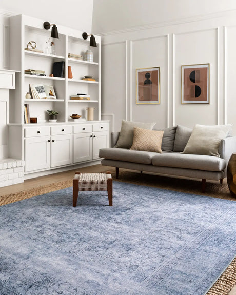 Loloi Loren Lq-09 Slate Rugs - room scene 1
