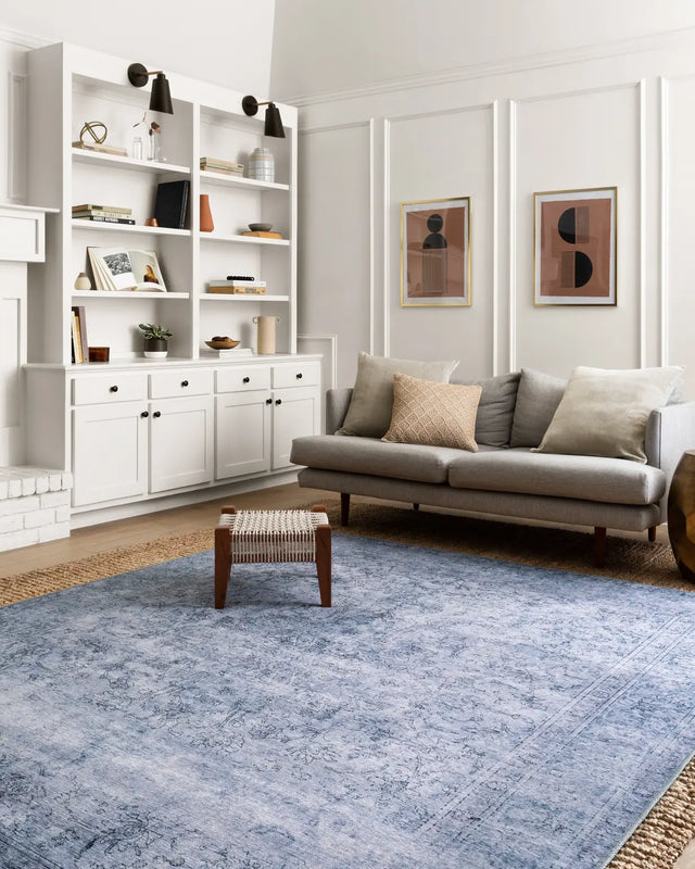 Loloi Loren Lq-09 Slate Rugs - room scene 1