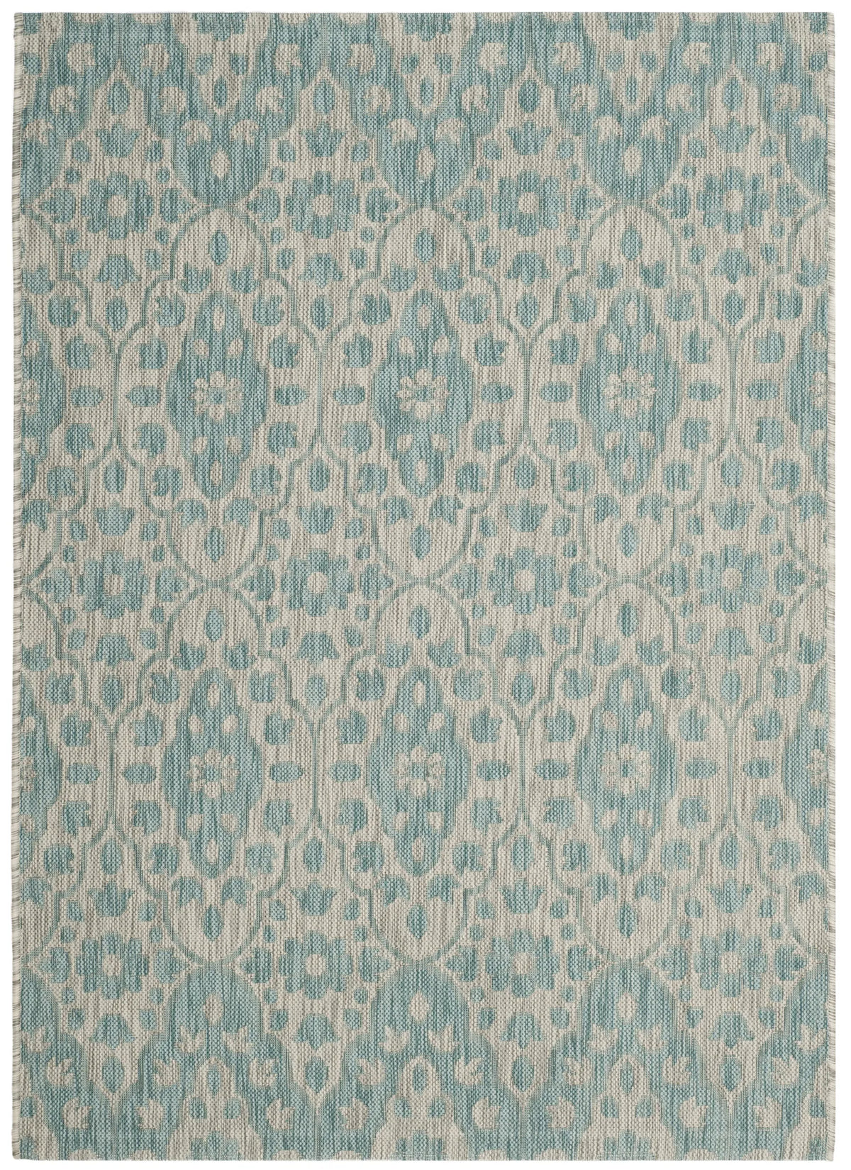 Safavieh Martha Stewart 4'-0" x 5'-7" Rug in Grey / Aqua