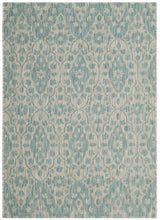 Safavieh Martha Stewart 4'-0" x 5'-7" Rug in Grey / Aqua