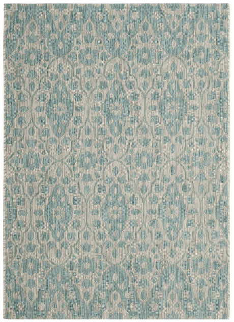Safavieh Martha Stewart 4'-0" x 5'-7" Rug in Grey / Aqua