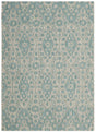 Safavieh Martha Stewart 4'-0" x 5'-7" Rug in Grey / Aqua