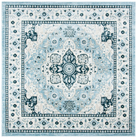 Safavieh Isabella 6'-7" x 6'-7" Rug in Light Blue / Cream