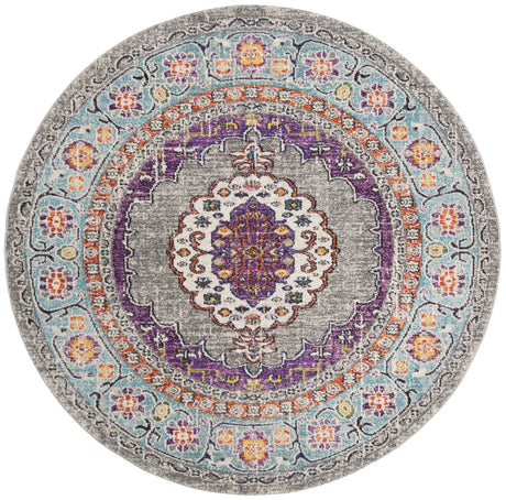 Safavieh Monaco 6'-7" x 6'-7" Rug in Violet / Light Blue