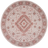 Safavieh Courtyard 6'-7" x 6'-7" Rug in Beige / Red
