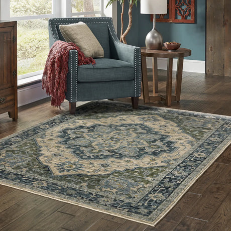 Oriental Weavers Sphinx Aberdeen 051G1 Blue/Beige Rugs - room scene