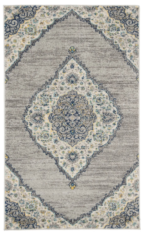 Safavieh Madison 3'-0" x 5'-0" Rug in Light Grey / Blue