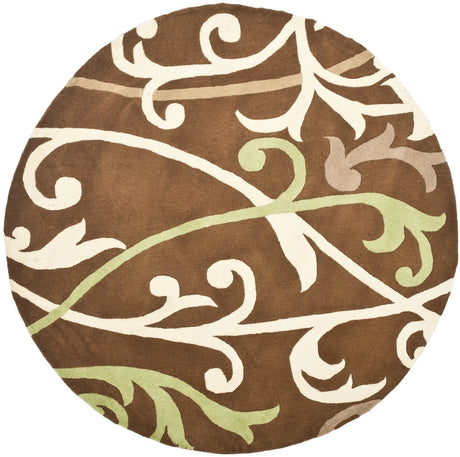 Safavieh Soho 6'-0" x 6'-0" Rug in Brown / Multi
