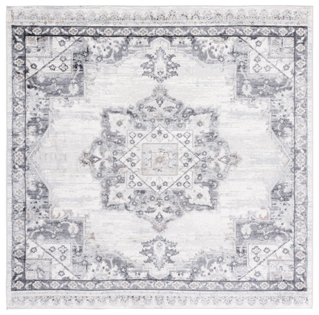 Safavieh Shivan 100 6'-7" x 6'-7" Rug in Ivory / Grey