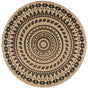 Safavieh Natural Fiber 10'-0" x 10'-0" Rug in Black / Natural