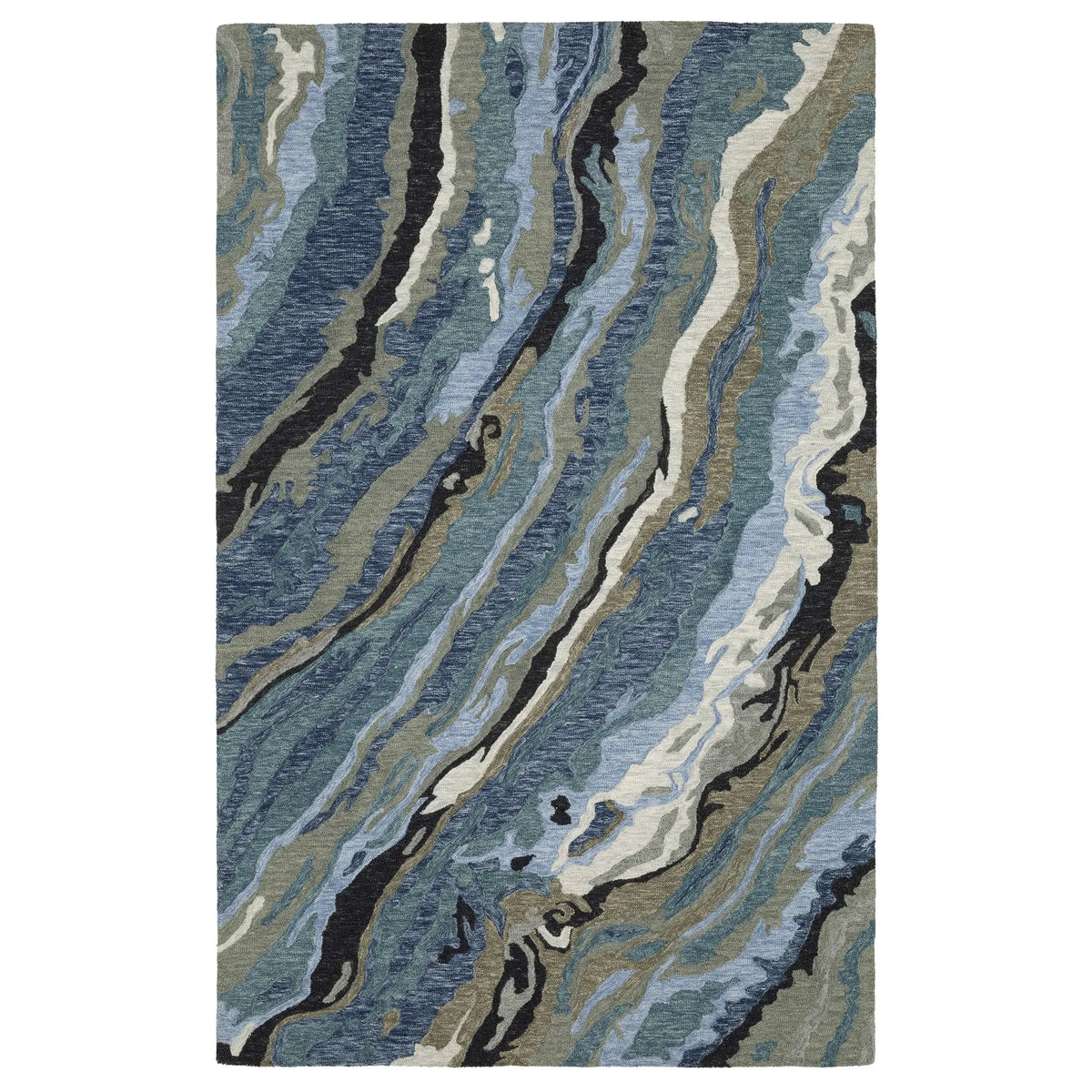 Oriental Weavers Sphinx Kipton KIP03 Blue Rugs - main flat