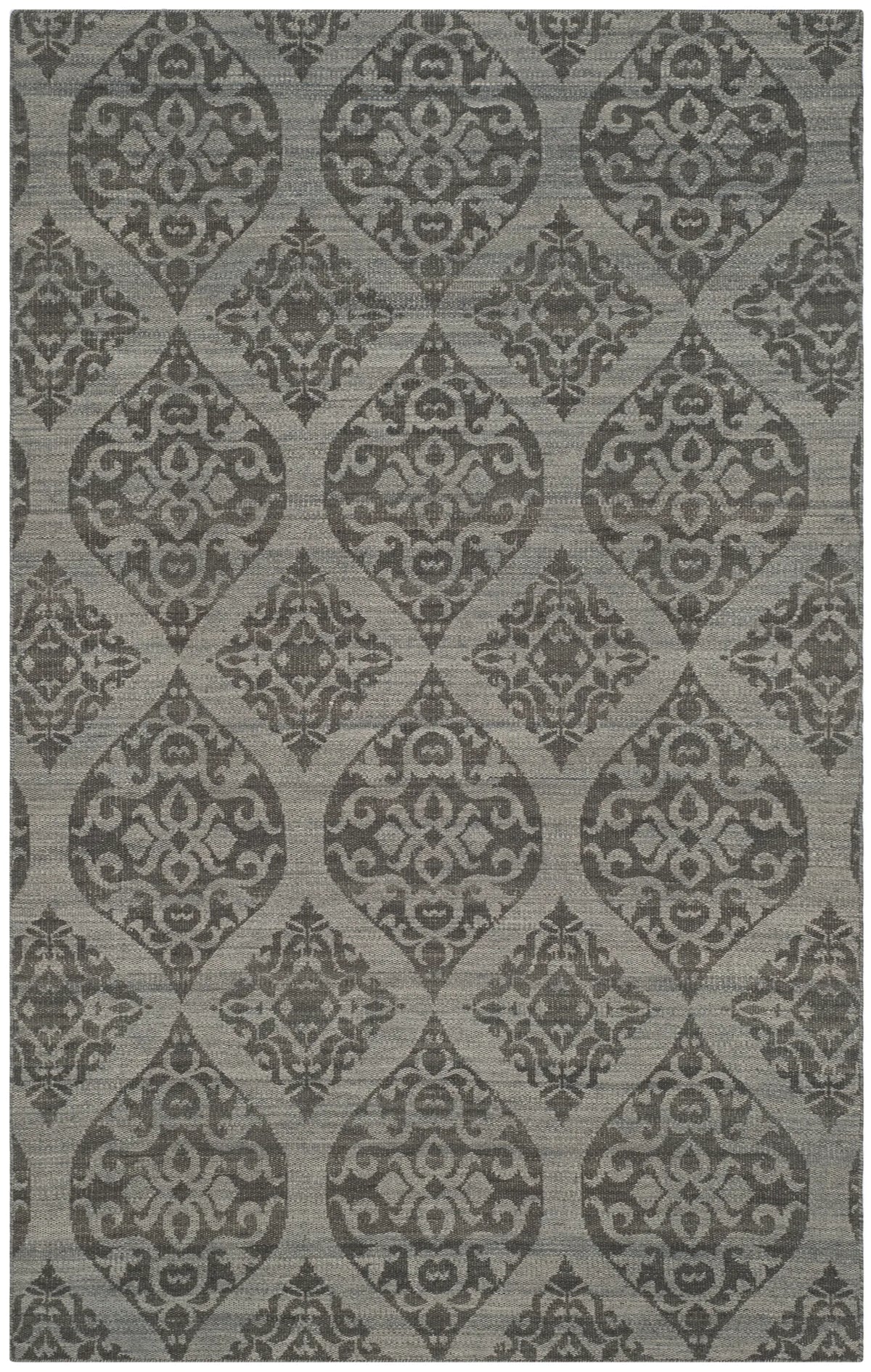 Safavieh Kilim 5'-0" x 8'-0" Rug in Grey / Dark Grey