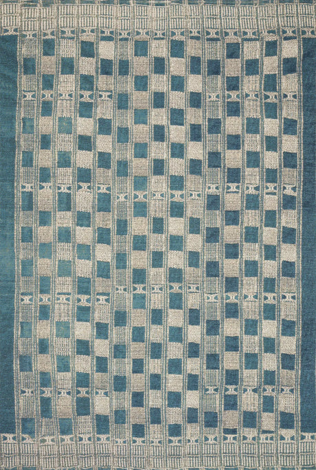 Loloi Mika Mik-08 Blue / Ivory Rugs - main flat