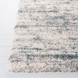 Safavieh Fontana Shag  800 4'-0" x 6'-0" Rug in Ivory / Teal
