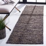 Safavieh Natural Fiber 2'-3" x 8'-0" Rug in Black / Natural