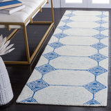 Safavieh Abstract 2'-3" x 8'-0" Rug in Ivory / Blue