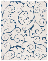 Safavieh Florida Shag 9'-6" x 13'-0" Rug in Cream / Blue