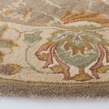 Safavieh Heritage 5'-0" x 5'-0" Rug in Brown / Ivory