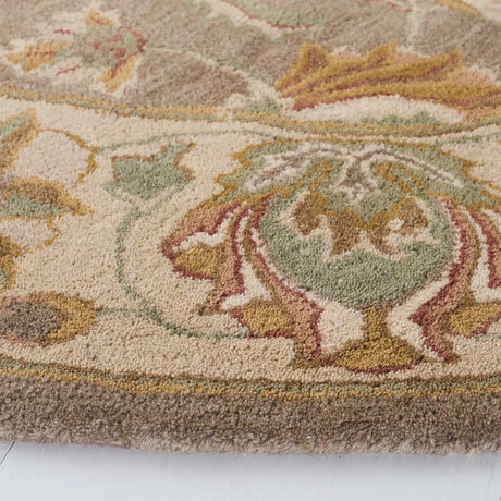 Safavieh Heritage 5'-0" x 5'-0" Rug in Brown / Ivory