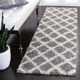 Safavieh Sgd-Dallas Shag 2'-3" x 10'-0" Rug in Grey / Ivory