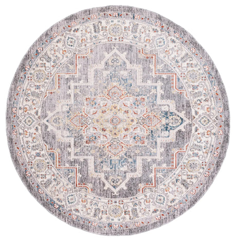 Safavieh Olympia 6'-0" x 6'-0" Rug in Dark Grey / Beige