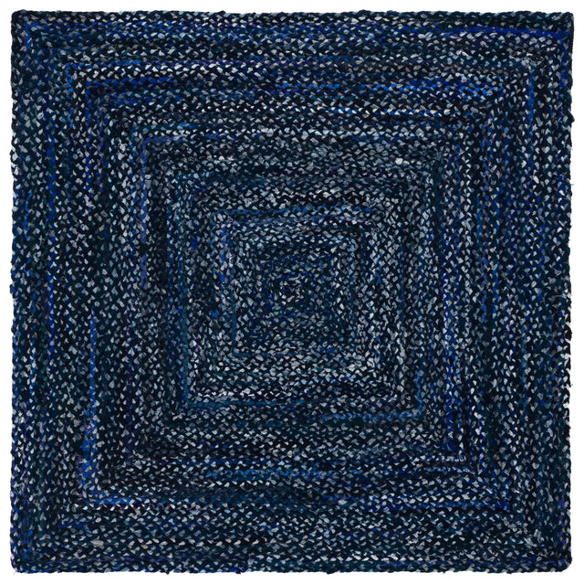 Safavieh Braided 6'-0" x 6'-0" Rug in Navy / Blue