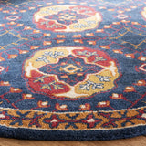 Safavieh Heritage 6'-0" x 6'-0" Rug in Navy / Red