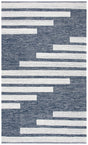 Safavieh Striped Kilim 4'-0" x 6'-0" Rug in Navy / Ivory