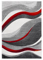 Safavieh Hollywood 4'-0" x 6'-0" Rug in Grey / Red