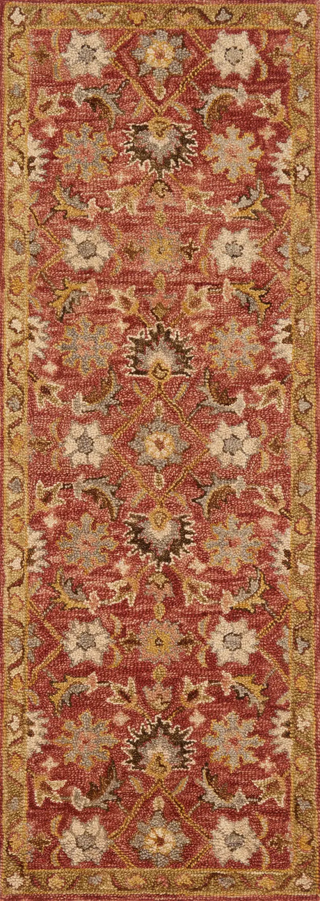 Loloi Victoria Vk-09 Terracotta / Gold Rugs - runner flat