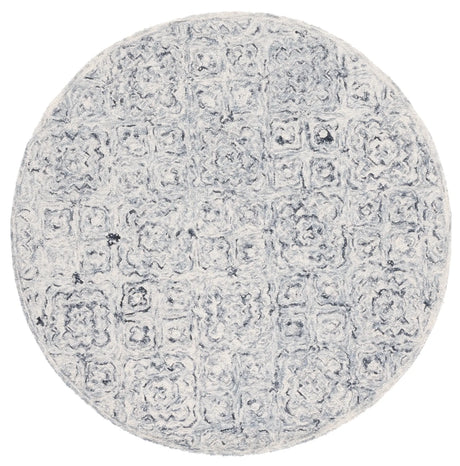 Safavieh Micro-Loop 5'-0" x 5'-0" Rug in Grey / Beige