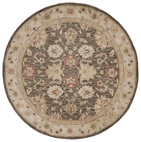Safavieh Antiquity 6'-0" x 6'-0" Rug in Olive Grey / Beige