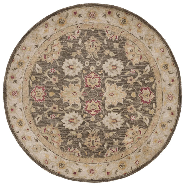 Safavieh Antiquity 6'-0" x 6'-0" Rug in Olive Grey / Beige
