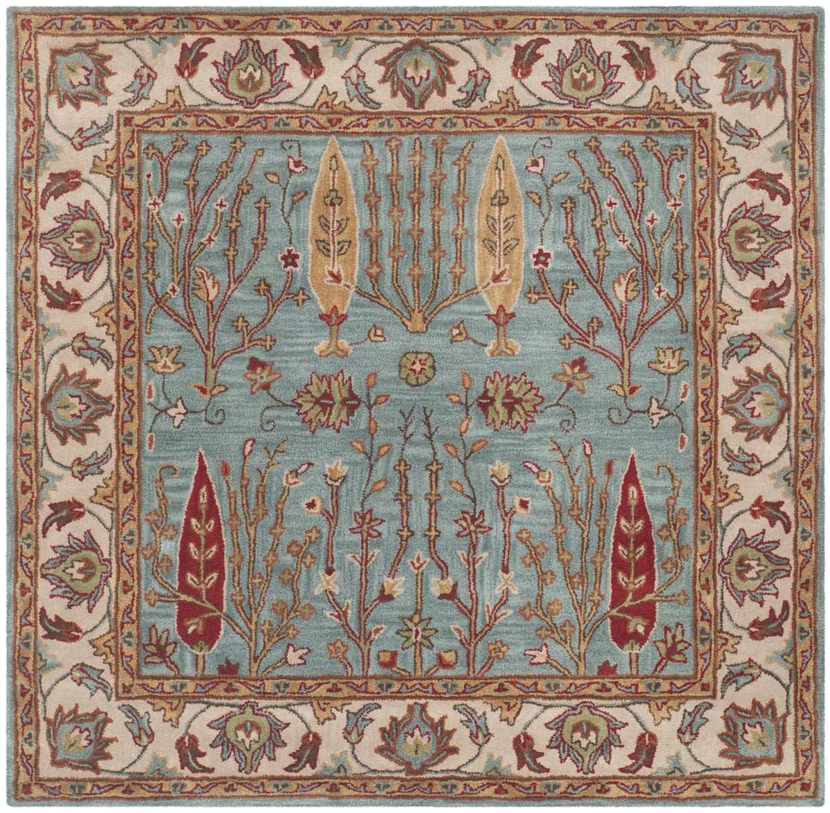 Safavieh Heritage 6'-0" x 6'-0" Rug in Blue / Ivory