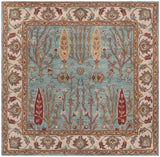 Safavieh Heritage 6'-0" x 6'-0" Rug in Blue / Ivory