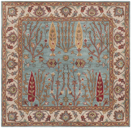 Safavieh Heritage 6'-0" x 6'-0" Rug in Blue / Ivory