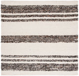 Safavieh Natura 6'-0" x 6'-0" Rug in Black / Ivory