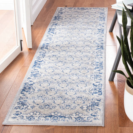Safavieh Brentwood 2'-0" x 8'-0" Rug in Grey / Blue