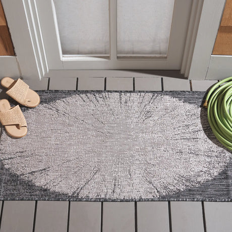 Safavieh Courtyard 2'-0" x 3'-7" Rug in Beige / Black